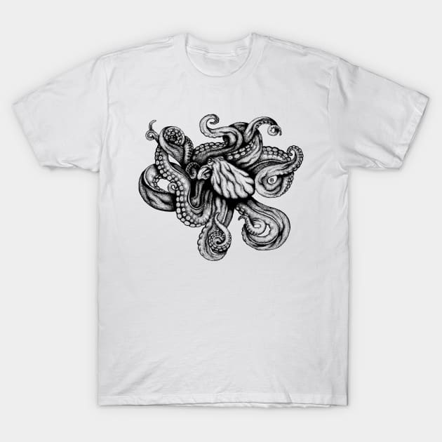 Octopus T-Shirt by InkCats